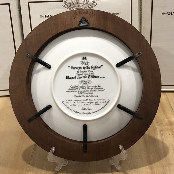 5-Walter Rane Collector series 1990-91 "Blessed Are The Children"Plates Numbered - Picture 5 of 15